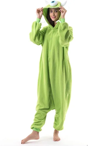 Vista 3 de Beauty Shine Disfraz unisex de dibujos animados para adultos Halloween Navidad pijamas de peluche para cosplay