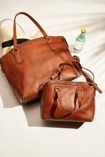 Vista 5 de Fossil Bolso de mano de cuero Jacqueline para mujer
