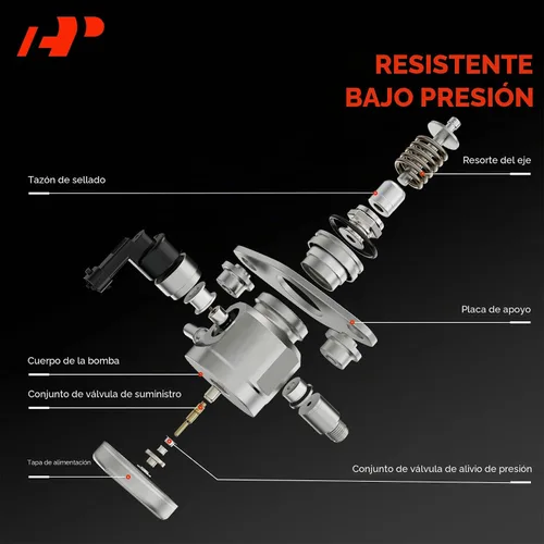 Vista 3 de Bomba de combustible de alta presión de inyección directa A-Premium con pernos