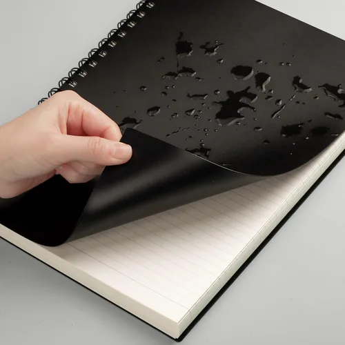 Vista 7 de EMSHOI Cuaderno en espiral A4 con líneas para diario, 28.5 x 21 cm, 300 páginas/150 hojas, papel grueso de 100 g/m², cubierta suave impermeable