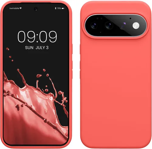 Vista 16 de kwmobile Funda Compatible con Google Pixel 6 - Funda de teléfono de silicona de TPU con acabado suave - Océano Profundo