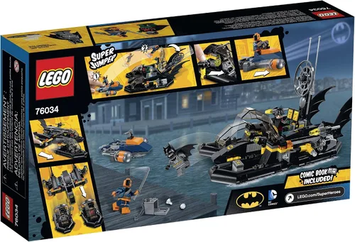 Vista 3 de Superhéroes 76034 de Lego, Juego de Construcción de la Persecución del Puerto del Batibote