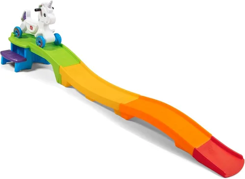 Vista 9 de Step2 Dino Dash Up & Down Roller Coaster para niños, vehículo de juguete para empujar, juego de interior/exterior, hecho de plástico duradero