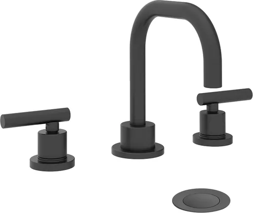 Vista 5 de Symmons Dia - Grifo de baño de dos manijas con montaje de drenaje Push Pop en bronce cepillado (1.0 GPM), grande