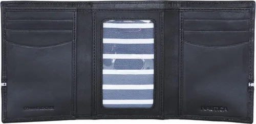 Vista 7 de Nautica Men's Trifold Wallet RFID Blocking Protection ID Window Card Slots Genuine Leather Durable