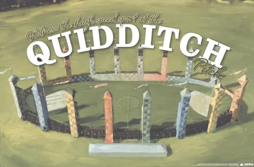 Vista 9 de Trends International El mundo mágico: Harry Potter - Póster de pared de Quidditch de testigo Versión con marco de bronce