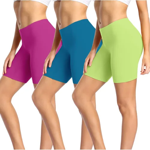 Vista 14 de wirarpa Ropa interior de algodón antirozaduras para mujer, pantalones cortos de pierna larga, paquete de 3