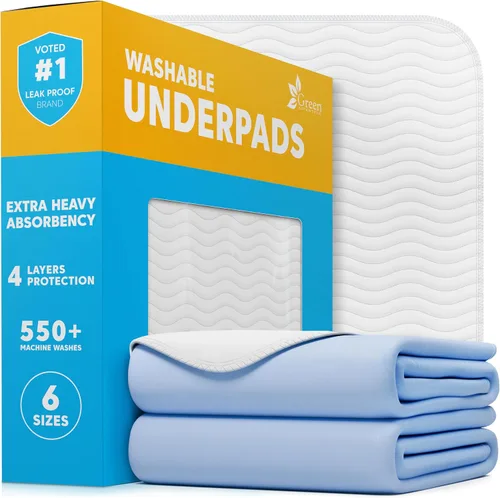 Vista 13 de GREEN LIFESTYLE Almohadillas lavables – Almohadillas reutilizables de gran absorción para incontinencia para niños, adultos, ancianos y mascotas