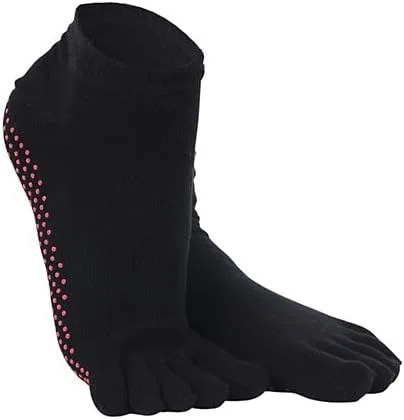 Vista 8 de Gaiam Calcetines de yoga Grippy para mujeres y hombres Accesorios de agarre adhesivo antideslizantes para yoga, barras, pilates, danza, ballet