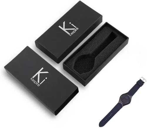 Vista 7 de Reloj de madera con foto o mensaje grabado de doble cara para regalo.