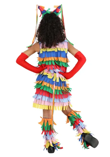 Vista 5 de Disfraz de Piñata para Niñas Multicolor