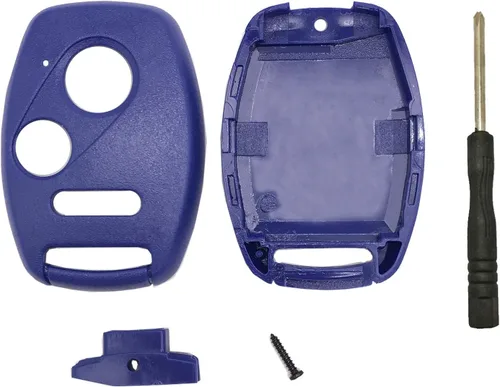 Vista 4 de Carcasa para llavero Honda Accord/Civic/CR- V/Fit/Odyssey/Pilot/Ridgeline/CR-Z - Carcasa para llave de automóvil con destornillador y llavero