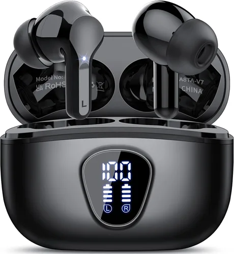 Vista 11 de Auriculares inalámbricos, Auriculares Bluetooth 5.4 HiFi Estéreo, Auriculares Bluetooth con Micrófono ENC de Cancelación de Ruido, Auriculares