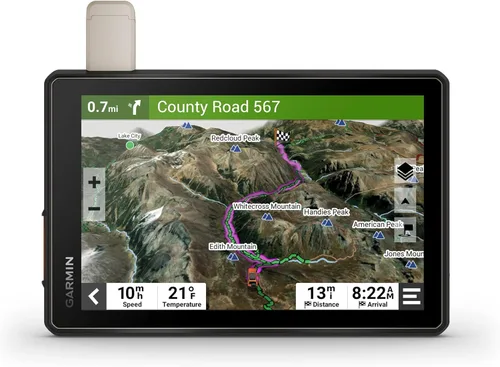 Vista 12 de Garmin Tread SxS, Navegador GPS, Pantalla Ultrabrillante, Topografía Precargada, Radio para Grupo de Montaje, Tecnología inReach