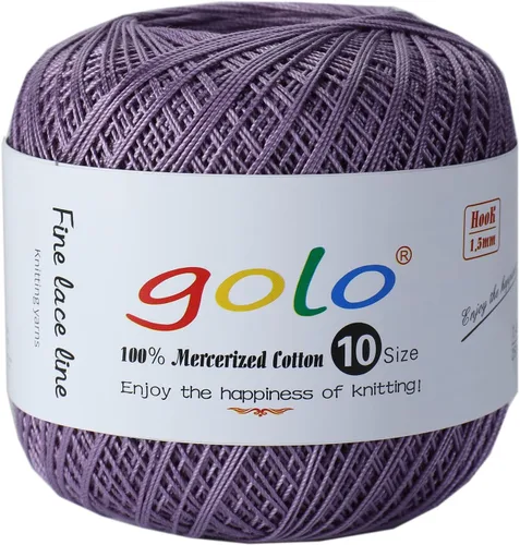 Vista 171 de Golo - 3 bolas de hilo de ganchillo tamaño 10, hilo de crochet para tejer a mano 102