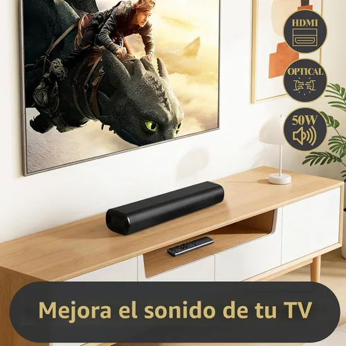 Vista 2 de LEMEGA Barra de sonido Edge X 2.0 para TV, HDMI ARC, sonido de 50 W