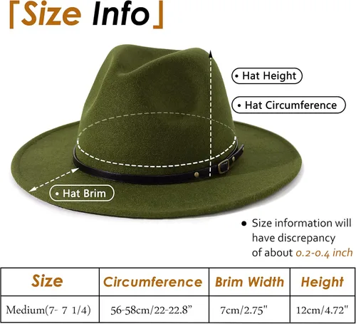 Vista 98 de Lisianthus - Sombrero con cinta con hebilla de ajuste, para mujer, modelo Fedora