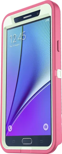Vista 4 de OtterBox carcasa de seguridad para Samsung Note 5, Verde/Rosa (Melon Pop (Sage Green/Hibiscus Pink))