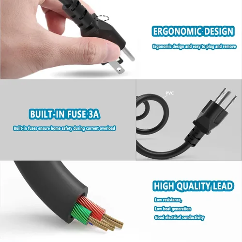 Vista 5 de Adaptador de CA de 65 W compatible con cargador de laptop Dell Inspiron 16 5630 5620 5625 5635/14 5420 5425 5430 5435/insprion 13 3530 3520 3511