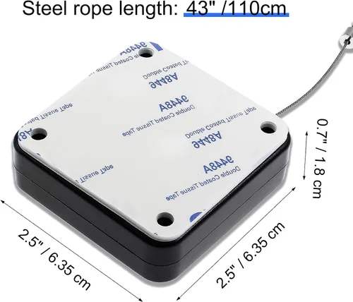 Vista 4 de Juego de 2 cierrapuertas automático sin perforaciones de 28.22 oz, con cordón multifuncional, para residencial, comercial, dormitorio, habitación