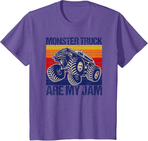 Vista 17 de Monster Truck Are My Jam For Monster Truck Lovers - Camiseta para hombres y niños, Blanco