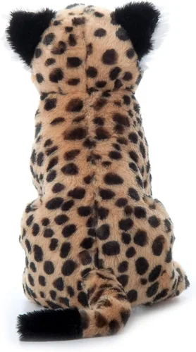 Vista 4 de The Petting Zoo Peluche de guepardo, regalos para niños, animales salvajes del zoológico Onez, juguete de peluche de guepardo de 12 pulgadas