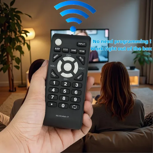 Vista 2 de Mando a distancia de repuesto compatible con Insignia TV NS-48D510NA17 NS-32D311NA17 NS-24D510MX17 NS-32D310NA17 NS-40D510MX17 NS-24D510MX17