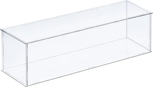 Vista 21 de MECCANIXITY Vitrina de acrílico Caja de plástico transparente montar escaparate a prueba de polvo 14x6.3x4.1 pulgadas para artículos coleccionables