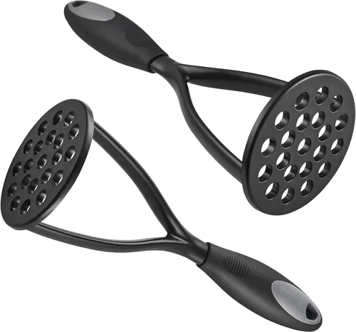 Vista 7 de KSENDALO Triturador de papas – Herramienta de cocina con hoja de nailon grueso, triturador manual para verduras y frijoles, esencial de cocina
