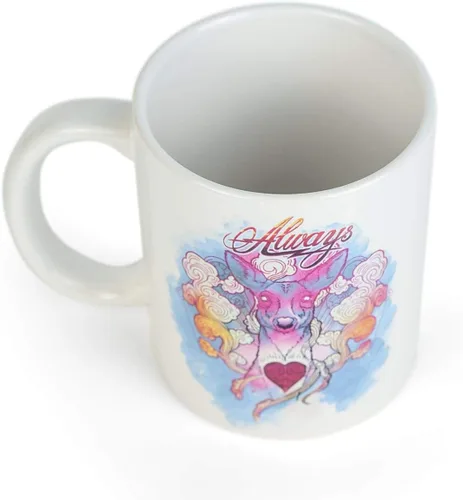 Vista 2 de Harry Potter Taza de café Always de 11 onzas, diseño colorido de Doe Patronus, regalo para niños, niñas, adolescentes, adultos, mujeres, día