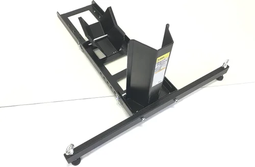 Vista 4 de MaxxHaul 70271 Soporte para rueda de motocicleta ajustable, resistente, capacidad de peso de 1800 lb