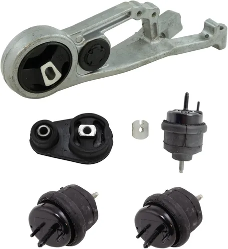 Vista 165 de TRQ Kit de montaje de motor de transmisión de motor de 5 piezas compatible con Ford Five Hundred Montego 6sp Auto AT 2005 - 2007