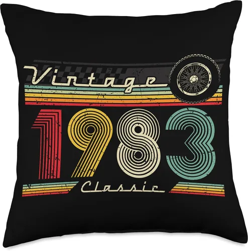 Vista 4 de 1983 vintage birthday retro Limited Edition men woman gift Throw Pillow