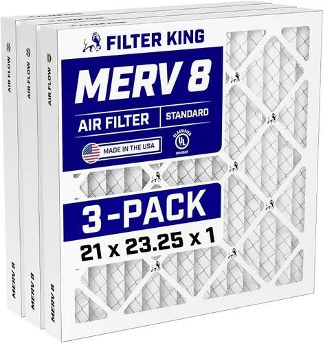 Vista 157 de Filter King Filtro de aire de 5.5x13.5x1 Paquete de 3 Filtros plisados MERV 8 HVAC para horno A/C Fabricado en Estados Unidos Tamaño real