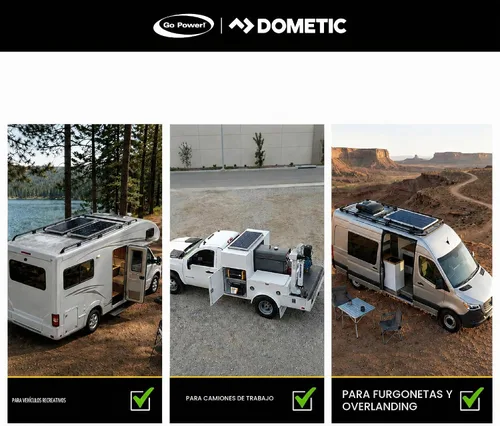 Vista 9 de ¡Go Power! Overlander juego solar Panel solar de plata