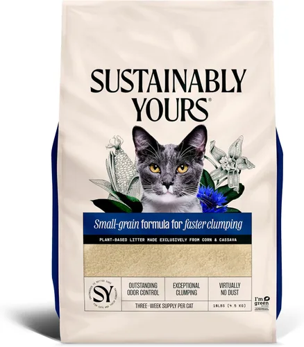 Vista 9 de Sustainably Yours Arena para gatos, fórmula de grano grande 10 libras