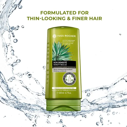 Vista 3 de Yves Rocher Acondicionador fortificante Densidad Rescate de densidad para desenredar y fortalecer el cabello 10.1 onzas líquidas