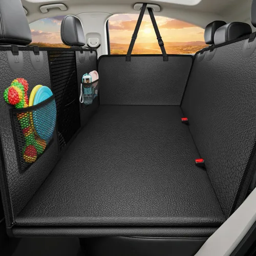 Vista 17 de URPOWER Extensor de asiento trasero para perros, funda de asiento de coche Todo negro