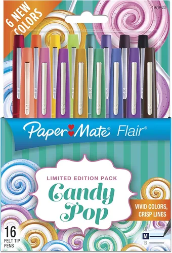 Vista 16 de Paper Mate - Bolígrafos de punta de fieltro, punta media (0.7 mm)
