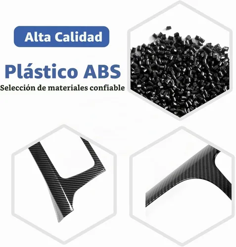 Vista 3 de RT-TCZ Para RAM Fibra de Carbono Consola Central Tablero Aire AC Ventilaciones Trim Cubierta para Dodge RAM 2012-2017 ABS Accesorios Interior 2 unids