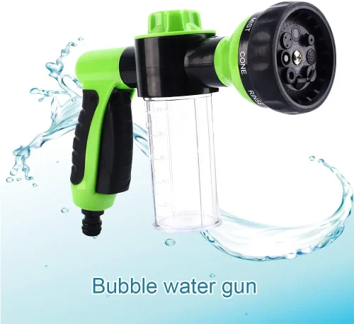 Vista 6 de Para manguera dispensador de champú verde Gorgeri Car Foam Cannon Hose Sprayer Car Wash Foam Sprayer Dispenser Wash Foam Spray Dispenser Wash Gun 8