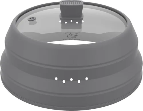 Vista 12 de Cubierta alta para salpicaduras de microondas, tapa protectora de vidrio de 5.8 pulgadas de altura con silicona plegable para plato de olla de Negro