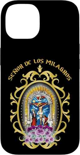 Vista 4 de El Señor de Los Milagros es el patrón de la funda peruana Lima Perú para iPhone 17