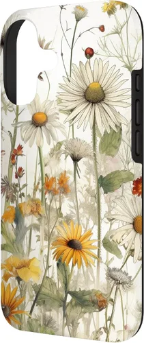 Vista 2 de Wildflowers Botanical Daisy Flowers Dandelion Dragonfly Case for iPhone 17