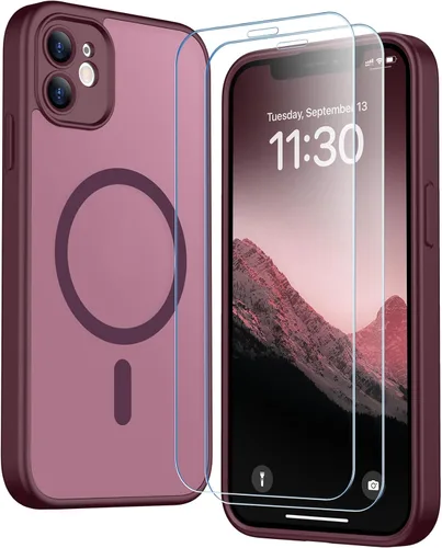 Vista 36 de SPIDERCASE Funda magnética translúcida diseñada para iPhone 11, con 2 protectores de pantalla de vidrio templado, antihuellas, para iPhone 11 de 6.1