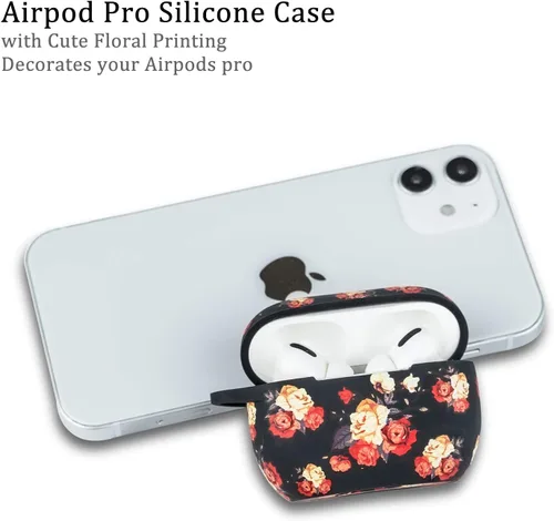 Vista 7 de Funda de Airpod Pro de silicona suave - Funda de estuche de carga de LitoDream para AirPods Pro de Apple, lindo protector de estuche para mujeres