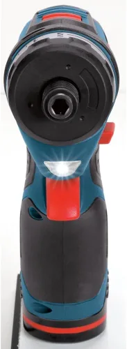 Vista 4 de Kit Bosch PS21 destornillador de bolsillo de 2 velocidades, 2A, 12 volt máx., ión litio con 2 pilas, cargador y estuche