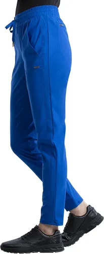Vista 4 de Form CK095 - Pantalones médicos para mujer, tejido elástico con cordón, Real