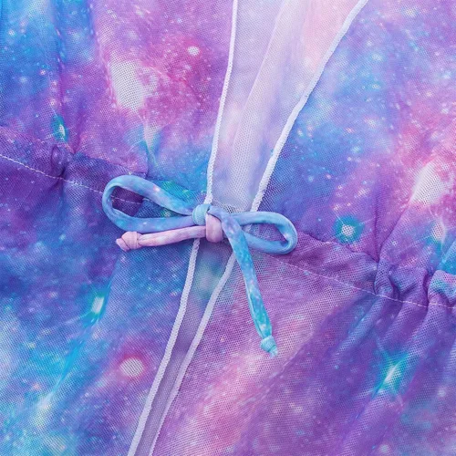Vista 2 de AIDEAONE Conjunto de traje de baño de 3 piezas para niñas con kimono de secado rápido con cordón de ajuste para 5-12 años