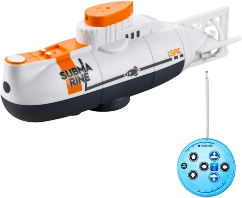 Vista 10 de GoolRC Mini submarino RC, LSRC-SMI barco de control remoto impermeable buceo juguete (azul)